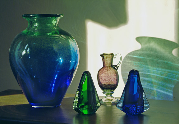 Swedish Vase and Glass Penguins