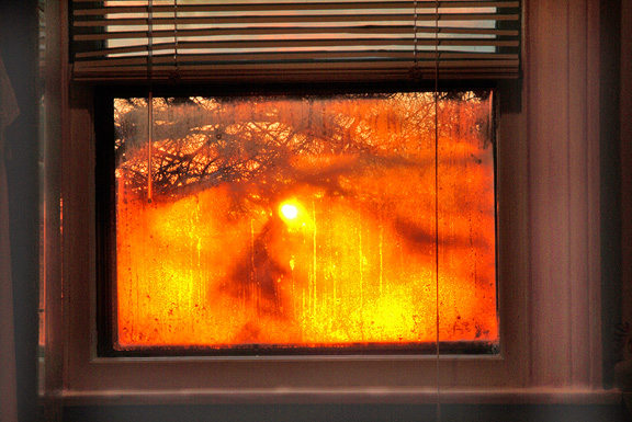 Steamy Winter Bathroom