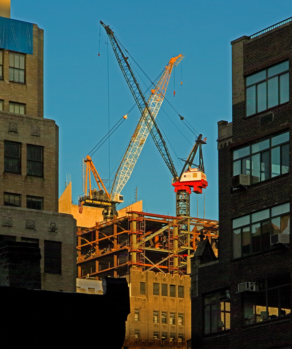 Crossed Cranes