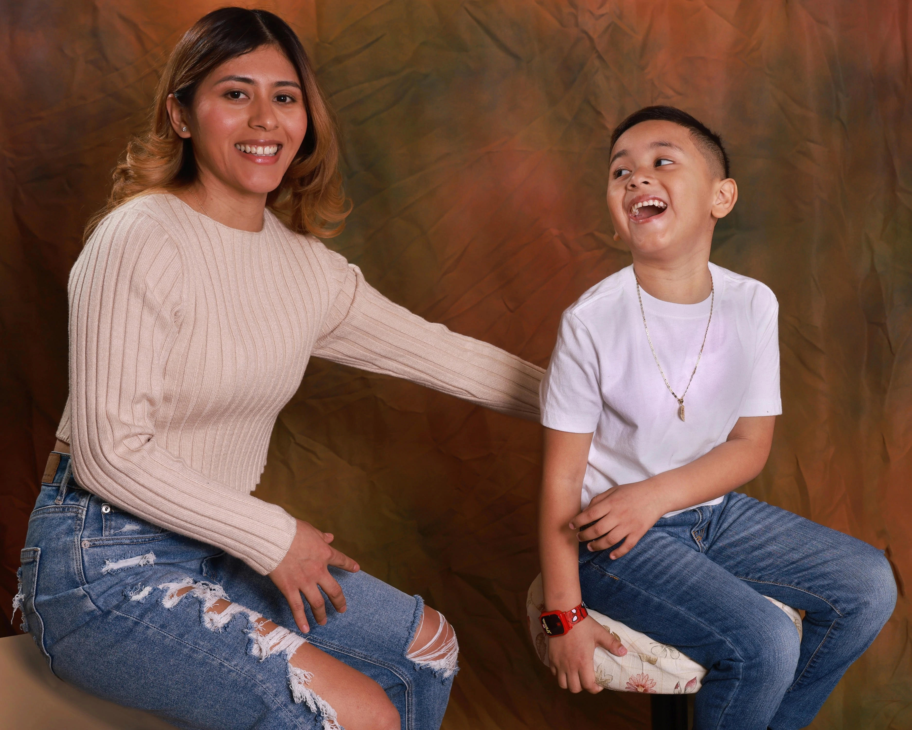 Mother and Son Portrait