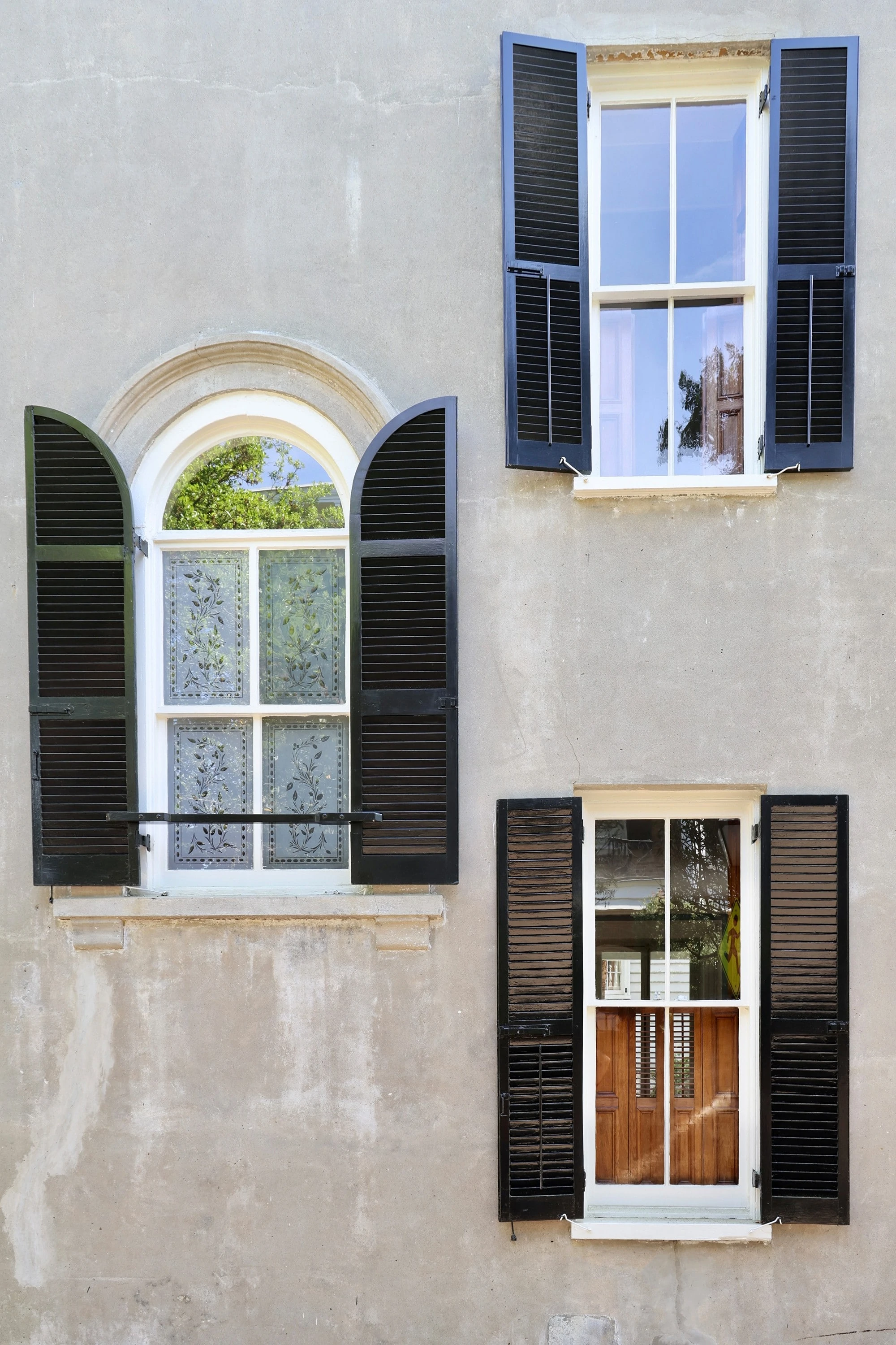Colonial era windows, Charleston South Carolina