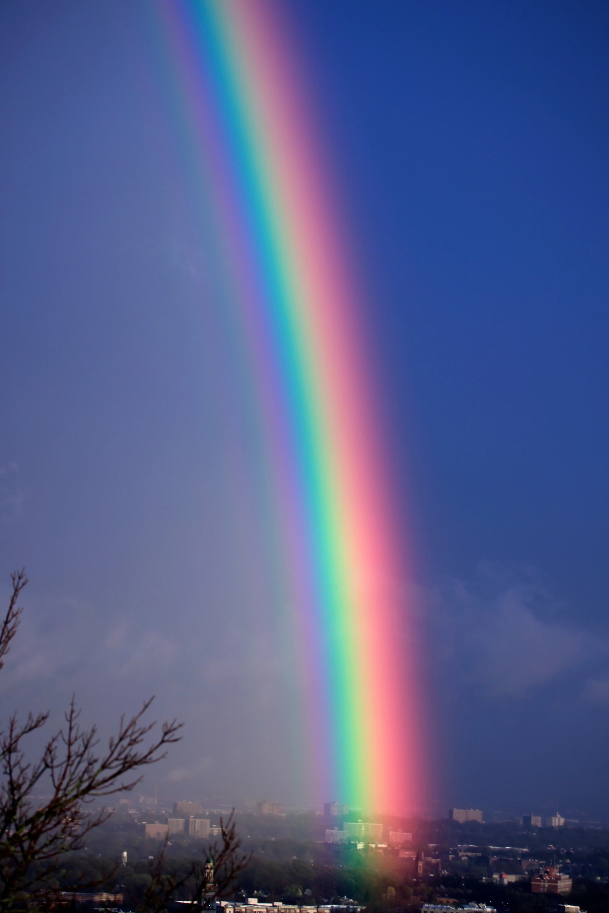 OUT THE WINDOW: intense rainbow