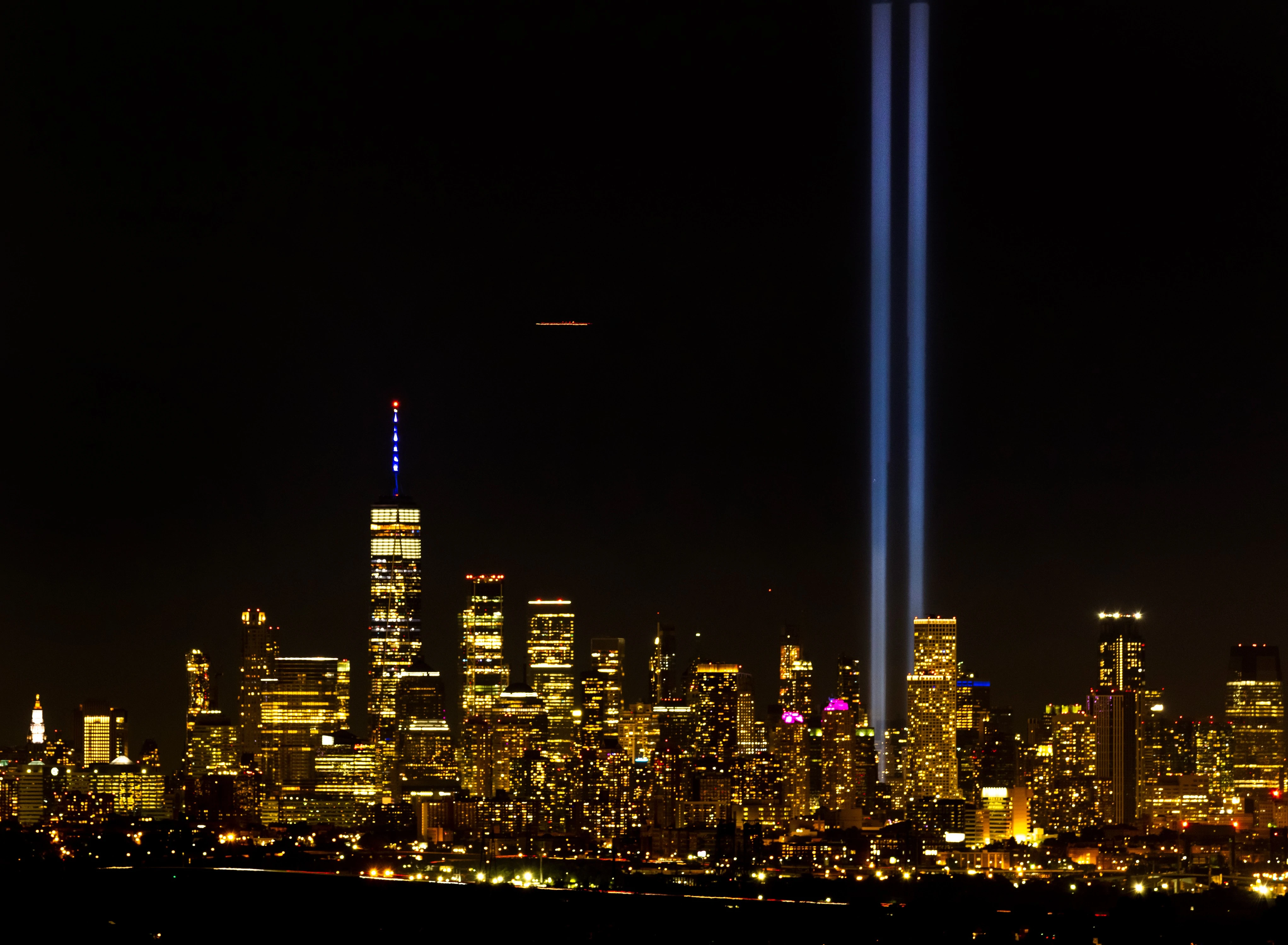 OUT THE WINDOW: September 11 Memorial lights 2021